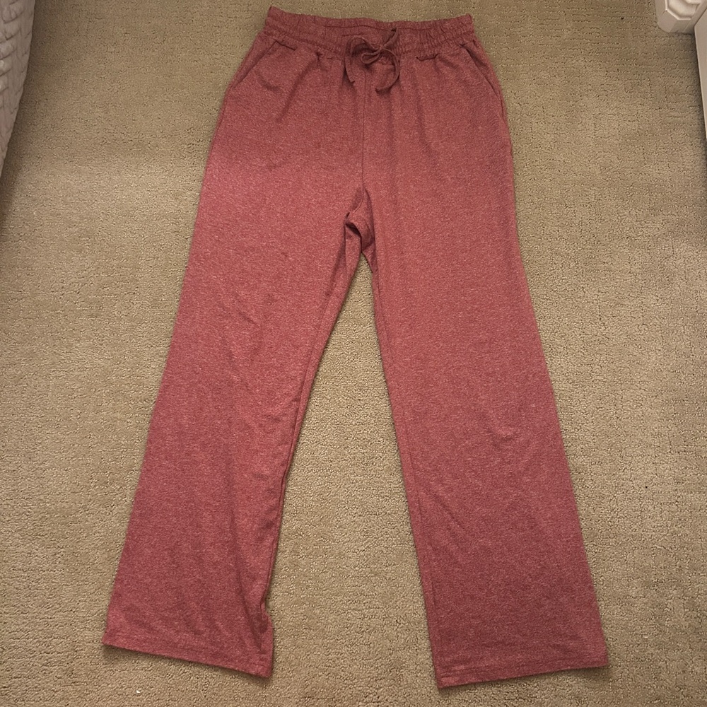 Women's Casual Drawstring Pants - Red